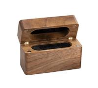 AWJUWHBJ Moderne, rechteckige Schmuck-Organizer-Box, natürliches Finish, für passende Ringe, Ohrringe, Mehrzweck-Schmuck-Organizer-Box