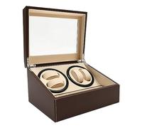 awolsrgiop Automatische Uhrenbeweger Box, 4+6 Uhren Watch Winder Box Uhrendreher Automatikuhren Watch Winder Box Automatisch Uhrendreher & Kissen für Automatikuhren Uhrendreher