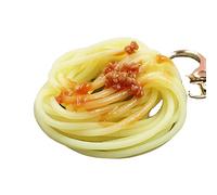 AWSTRO keychain2 Stück Imitation Nudeln Schlüsselanhänger Tasche Anhänger Auto Schlüssel hängen Dekoration Souvenir Geschenk, Gold