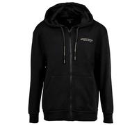 AX ARMANI EXCHANGE Damen Sweatjacke - Reißverschluss, Kapuze, Logo Schwarz/Gold L