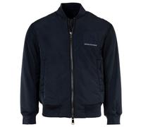 AX ARMANI EXCHANGE Herren Bomberjacke - Blouson, Zipper, Baseballkragen, Logo Blau 2XL
