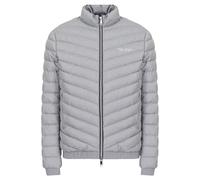 AX ARMANI EXCHANGE Herren Daunenjacke - Mikrofaser, Logo Aufdruck Grau XL
