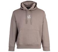 AX ARMANI EXCHANGE Herren Hoodie - Sweatshirt, Kapuze, Logo, Baumwoll-Mix Beige M