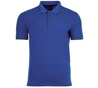 AX ARMANI EXCHANGE Herren Poloshirt - Hidden Buttons, Cotton Stretch Mazarine Blue L