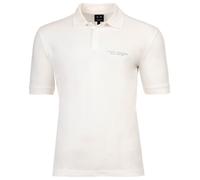 AX ARMANI EXCHANGE Herren Poloshirt - Knopfleiste, Logo, Pique, Baumwolle Weiß M