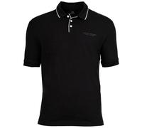 AX ARMANI EXCHANGE Herren Poloshirt - Logo, Cotton Stretch, Kontraststreifen Schwarz XL