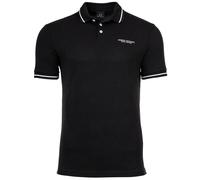 AX ARMANI EXCHANGE Herren Poloshirt - T-Shirt, einfarbig, Baumwolle Schwarz 2XL