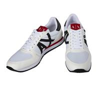 AX ARMANI EXCHANGE Herren Sneaker Low - Schnür-Schuh, Retro, Logo, 41-46 Weiß EU 45