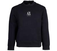 AX ARMANI EXCHANGE Herren Sweatshirt - Pullover, Rundhals, Logo, Baumwoll-Mix Dunkelblau 2XL