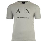 AX ARMANI EXCHANGE Herren T-Shirt - Rundhals, Kurzarm, Logoprint, Baumwolle Grün 2XL