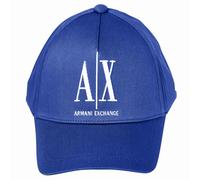 Armani EXCHANGE Unisex Baseball Cap - Kappe, Logo, One Size, blau, size Mittelblau