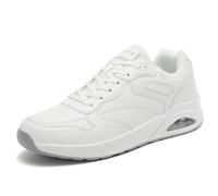 AX BOXING Sneakers Herren Turnschuhe Laufschuhe mit Luftkissen Sportschuhe Leichte Joggingschuhe Walkingschuhe Größe 41-46 EU (Weiß,41 EU)