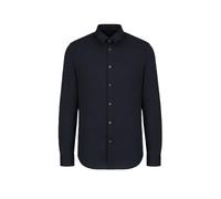 Armani Exchange Herrenhemd 8NZC31-ZN28Z Slim Fit Langarm Baumwolle Blau XL