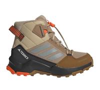 adidas Wanderschuhe Terrex AX4R Mid CLIMAWARM+ Kinder Braun/Mattes Silber/Orange Gr. 3,5 (UK)