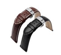 AXTGBHL 18/19/20/21/22/24mm Heißer Verkauf Leder Armband Schwarz Braun Uhr zubehör fit for Tissot Armband(Black,19mm)