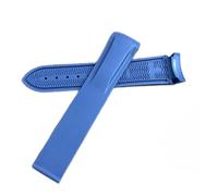 AXTGBHL 20 mm, 22 mm, 19 mm, 21 mm, Silikon-Uhrenarmband, passend für Hamilton Khaki Field Scuba Frogman Fit für Gear S3, passend für Seiko5 Sumo 007, Uhrenarmband-Werkzeug, Schwarz/Blau, 22mm 21mm