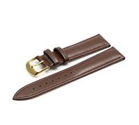 AXTGBHL Braunes Lederarmband mit Roségold-Armband 18 mm 20 mm Uhrenarmband 22 mm Uhrenarmband für DW Mira Fitt for Daniel Fit for Wellington Band, Dunkelbraun G, 12mm