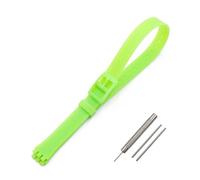 AXTGBHL Dornschließe 12 mm Silikonarmband Damenuhr Zubehör Passend for Swatch LW143 LB131 LB170 LS115 langes Kinderarmband Uhrenarmband(Light green)