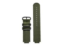 AXTGBHL Konvexen Mund Leinwand armband Fit for CASIO Fit for PROTREK Serie prg-260/270 prw-2500t /3500/5000/5100 Nylon uhr band(Army green-black)