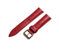 AXTGBHL Leder-Uhrenarmband, 18 mm, 20 mm, 22 mm, Schwarz, Dunkelbraun, Damen, Herren, mit Streichholzschnalle aus Edelstahl, Silberfarben, gelb, 14mm