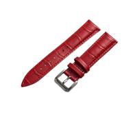 AXTGBHL Leder-Uhrenarmband, 18 mm, 20 mm, 22 mm, Schwarz, Dunkelbraun, Damen, Herren, mit Streichholzschnalle aus Edelstahl, Schwarz (Antique Black), 12mm