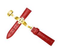 AXTGBHL Lederarmband, dunkelblau, Größe 12, 14, 16, 18, 20, 21, 22 mm, 23 mm, Schwarz-Grau, 19mm