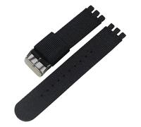 AXTGBHL Nylon-Armband passend for Swatch-Armbandschnalle passend for SWATCH-Stoff-Canvas-Armband 17 mm 19 mm 20 mm Uhrenarmband-Zubehör(1-S,19mm)