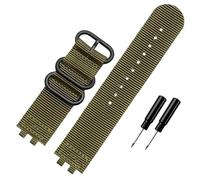 AXTGBHL Nylon-Uhrenarmband passend for Casio Small Cube GMW-B5000 BRIC Canvas-Armband Herrenarmband wasserdicht 24 mm schwarz(Armygreen-black)