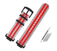 AXTGBHL Passend for Casio Fit For G-SHOCK GA110/100/120 GM/GA2100. Modifiziertes Herren-Nylon-Canvas-Armband. Passend for DW-5600 GW-B5600 GW-M5610 Sportuhrenarmband 16 mm(7 black bucke)