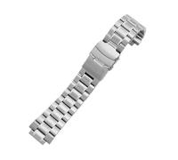 AXTGBHL Stahlarmband Passend Fit For Timex T2n720 T2n721 T2n739 T49859, Doppelt Gefaltetes Armband Mit Massivem Stahlband, 16 Mm(Single silver)
