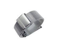 AXTGBHL Uhrenarmband 12 mm 14 mm 18 mm 20 mm 22 mm 24 mm Universal Edelstahl Metall Metallband Fossil Armband Schwarz Rose Gold Silber Silber, silberfarben, 22mm