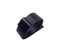 AXTGBHL Uhrenarmband 12 mm 14 mm 18 mm 20 mm 22 mm 24 mm Universal Edelstahl Metall Metallband Fossil Armband Schwarz Rose Gold Silber Silber, Schwarz, 22mm