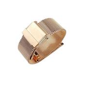 AXTGBHL Uhrenarmband 12 mm 14 mm 18 mm 20 mm 22 mm 24 mm Universal Edelstahl Metall Metallband Fossil Armband Schwarz Rose Gold Silber Silber, Rose, 12mm