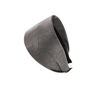 axy Breiter Haarreif aus geprägtem Stoff in Lederoptik mit Blattmuster Wunderschön Damen Stirnband Haarschmuck Haarreifen Hairband HR14B (Grau, Extra breit)