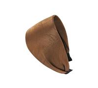 axy Breiter Haarreif aus geprägtem Stoff in Lederoptik mit Blattmuster Wunderschön Damen Stirnband Haarschmuck Haarreifen Hairband HR14B (Ockerbraun, Extra breit)