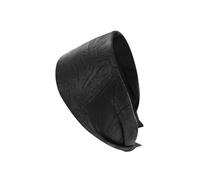 axy Breiter Haarreif aus geprägtem Stoff in Lederoptik mit Blattmuster Wunderschön Damen Stirnband Haarschmuck Haarreifen Hairband HR14B (Schwarz, Extra breit)