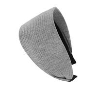 axy Breiter Haarreif aus Strickstoff Wunderschön Damen Stirnband Haarschmuck Haarreifen Hairband HR38A (Grau, Extra breit)