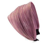 axy Breiter Haarreif mit Glitzerfäden Wunderschön Damen Stirnband Haarschmuck Haarreifen Hairband HR31 (Pink, Extra Breit)