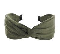axy Breiter Haarreif mit raffiniertem Knoten aus leichtem Flanellstoff Wunderschön Damen Stirnband Haarschmuck Haarreifen Hairband HRD6 (Oliver, Extra Breit)