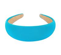axy Breiter Haarreif mit Stoff gepolstertes Candy Colours - Wunderschön Damen Stirnband Haarschmuck Haarreifen HRK2A (Türkis)