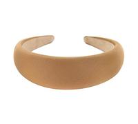 axy Breiter Haarreif mit Stoff gepolstertes Candy Colours - Wunderschön Damen Stirnband Haarschmuck Haarreifen HRK2A (Beige)