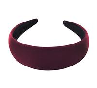 axy Breiter Haarreif mit Stoff gepolstertes Candy Colours - Wunderschön Damen Stirnband Haarschmuck Haarreifen HRK2A (Weinrot)