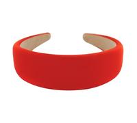 axy Breiter Haarreif mit Stoff gepolstertes Candy Colours - Wunderschön Stirnband Haarschmuck Haarreifen HRK2A (Orangerot)