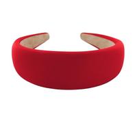axy Breiter Haarreif mit Stoff gepolstertes Candy Colours - Wunderschön Stirnband Haarschmuck Haarreifen HRK2A (Rot)