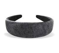 axy Breiter Haarreif mit Stoff gepolstertes in Marmoroptik Eleganter Wunderschön Damen Haarreifen Stirnband Haarschmuck Hairband HRK2AMar (Schwarz, breit)