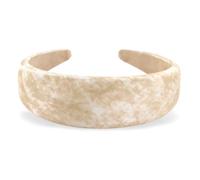 axy Breiter Haarreif mit Stoff gepolstertes in Marmoroptik Eleganter Wunderschön Damen Haarreifen Stirnband Haarschmuck Hairband HRK2AMar (Beige, breit)