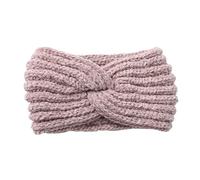 axy Damen Strick Haarband mit Twist Knoten Winter Stirnband, Headband gestrickt Haarbänder HBW3 (Altrosa)