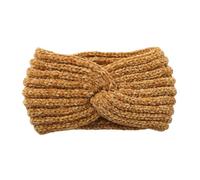 axy Damen Strick Haarband mit Twist Knoten Winter Stirnband, Headband gestrickt Haarbänder HBW3 (Gelb)