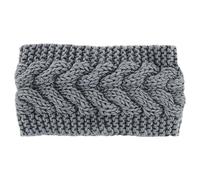axy Damen Strick Haarband Winter Stirnband, Headband gestrickt Haarbänder HBW2 (Grau)