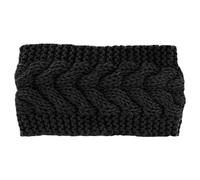 axy Damen Strick Haarband Winter Stirnband, Headband gestrickt Haarbänder HBW2 (Schwarz)